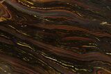 Polished Tiger Iron Stromatolite Slab - Billion Years #317238-1